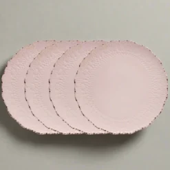 Chateau Pink Set of 4 Dinner Plates