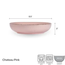 Chateau Pink Set of 4 Pasta Bowls
