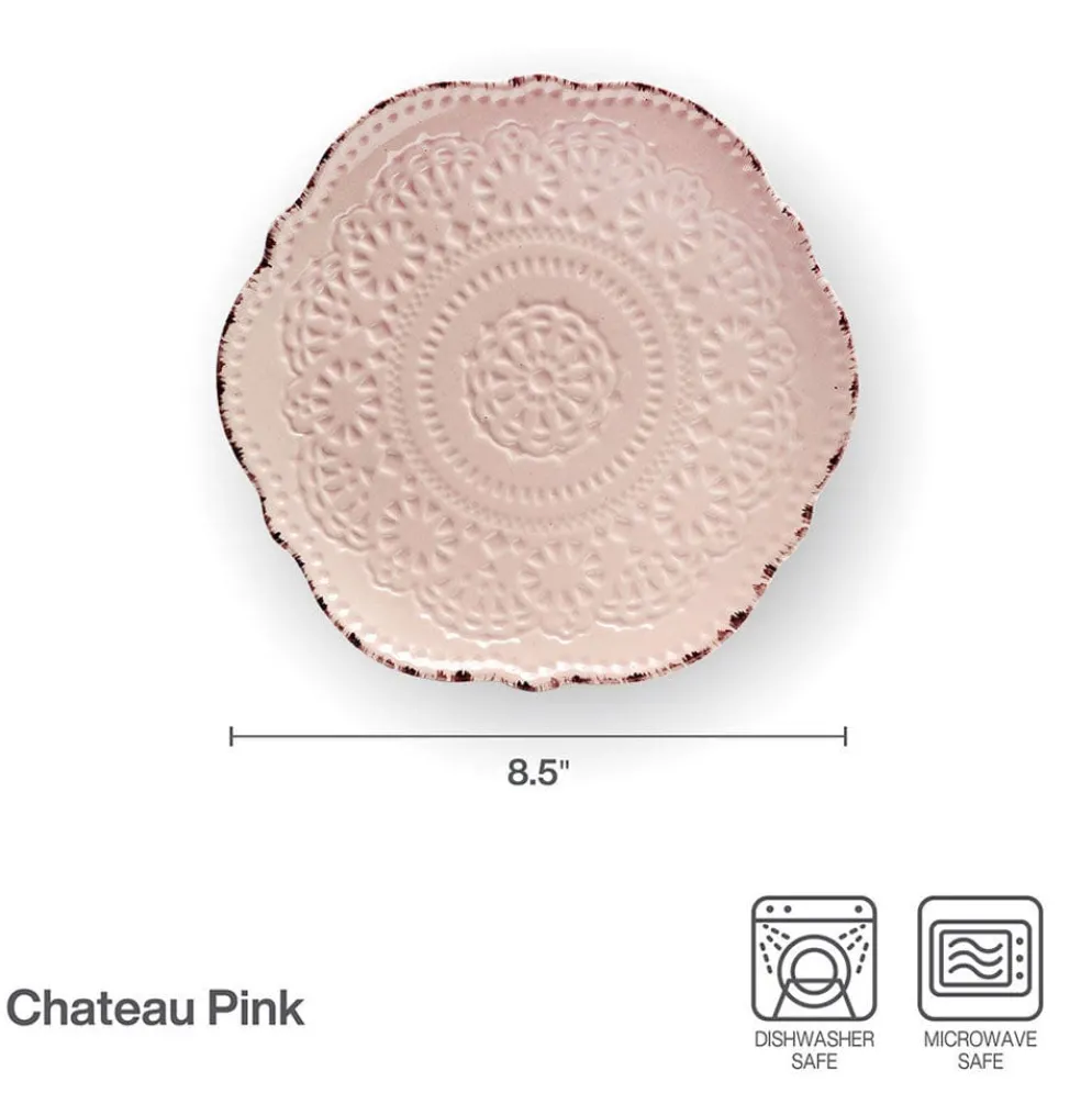 Chateau Pink Set of 4 Salad Plates