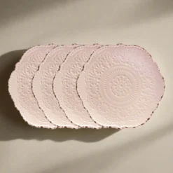 Chateau Pink Set of 4 Salad Plates