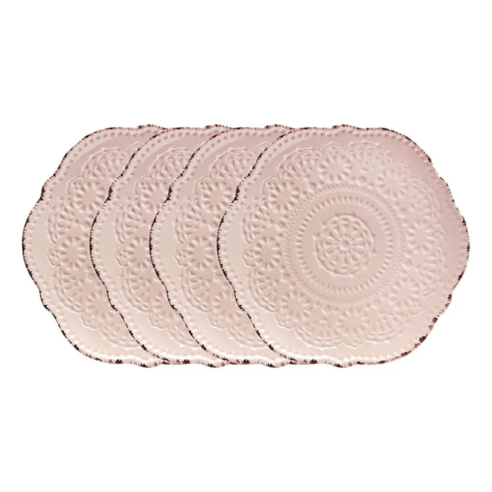 Chateau Pink Set of 4 Salad Plates