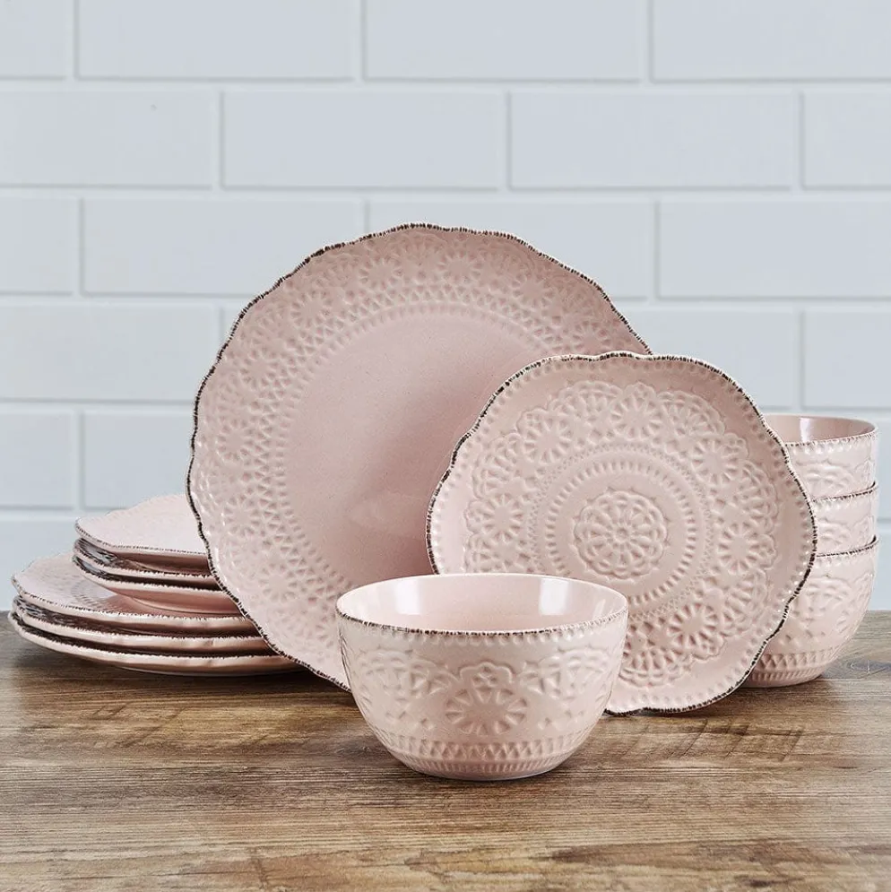 Chateau Pink Set of 4 Salad Plates