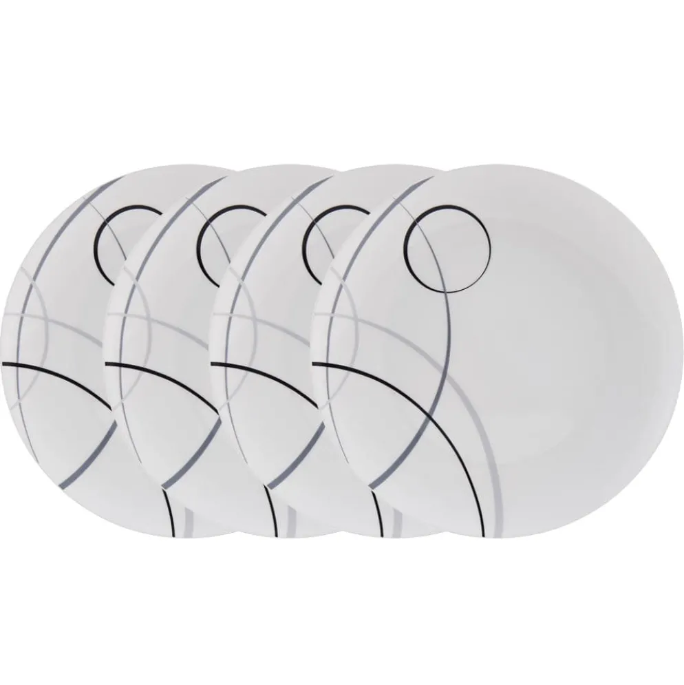 Circles Set of 4 Dinner Plates