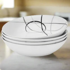 Circles Set of 4 Pasta Bowls