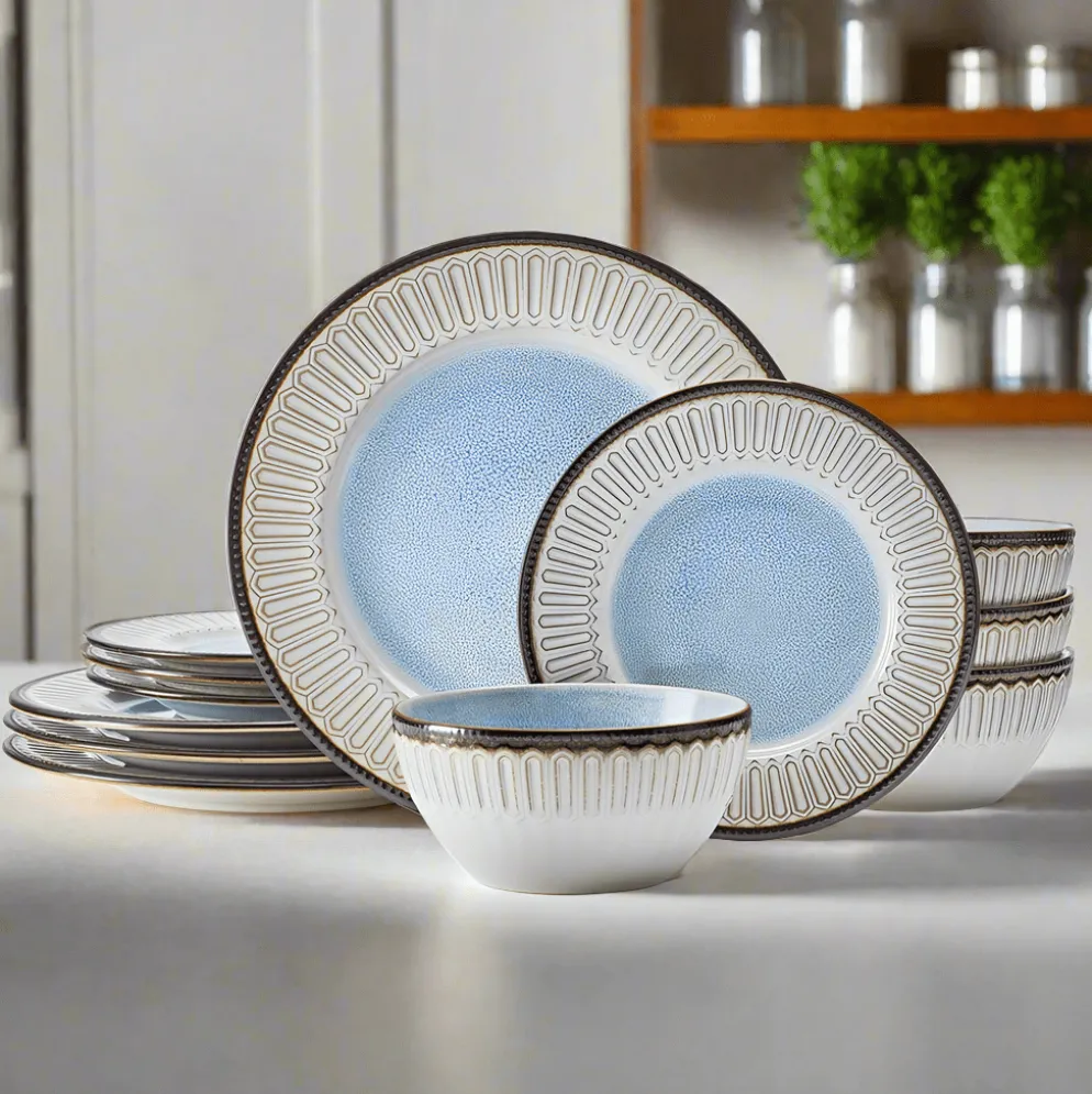 Clara 12 Piece Dinnerware Set, Service for 4
