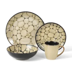 Cobblestone 32 Piece Dinnerware Set Service for 8