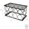 Collapsible Stackable 8 Bottle Wine Rack