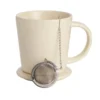 Cream Tea Mug with Infuser and Lid