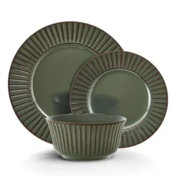 Dannie Green 12 Piece Dinnerware Set, Service for 4