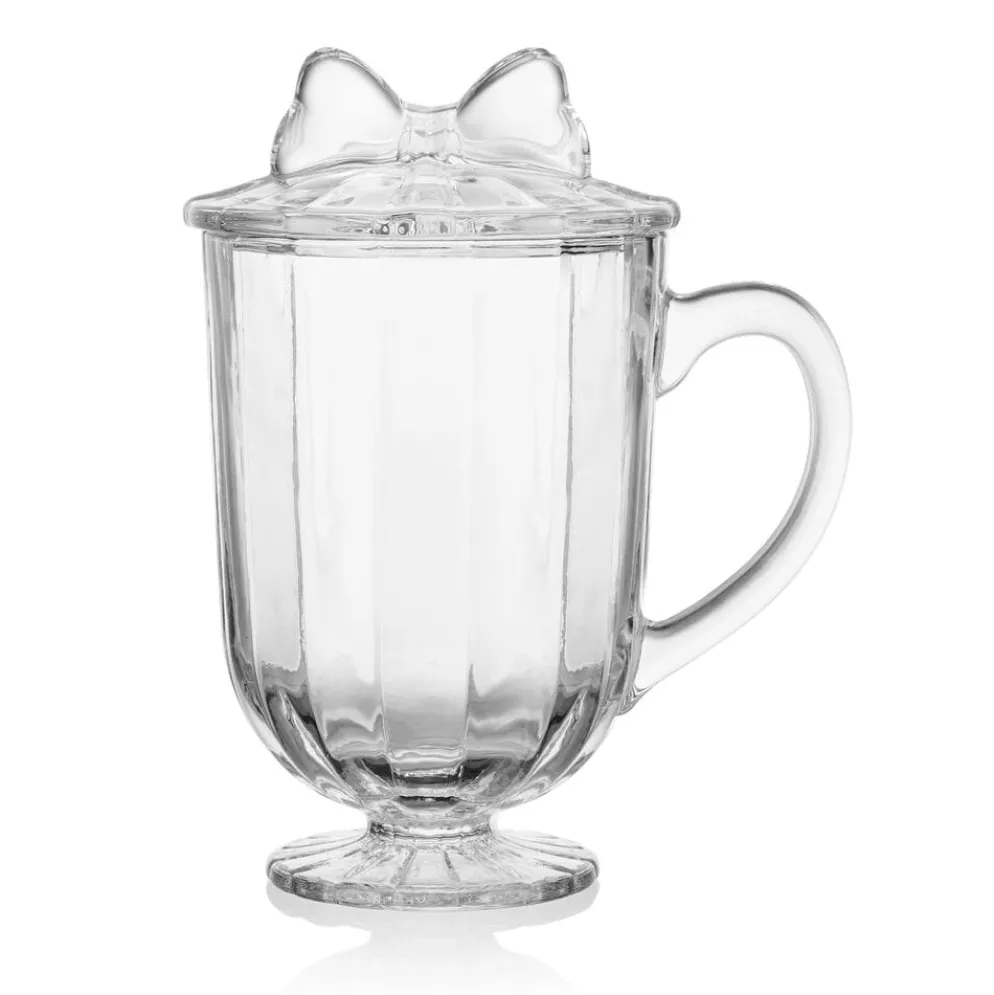 Darbie Angell Bliss Set of 2 Footed Drinking Glasses with Lids
