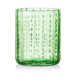 Darbie Angell Dappled Clouds Seafoam Set of 4 Double Old Fashioned Glasses