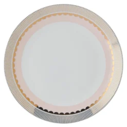 Darbie Angell Golden Charm Metallic 12 Piece Dinnerware Set, Service for 4