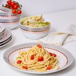 Darbie Angell Golden Charm Metallic 12 Piece Dinnerware Set, Service for 4