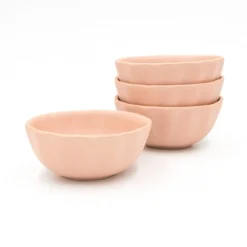 Darbie Angell Lady Blush Set of 4 Oval Fruit Bowls