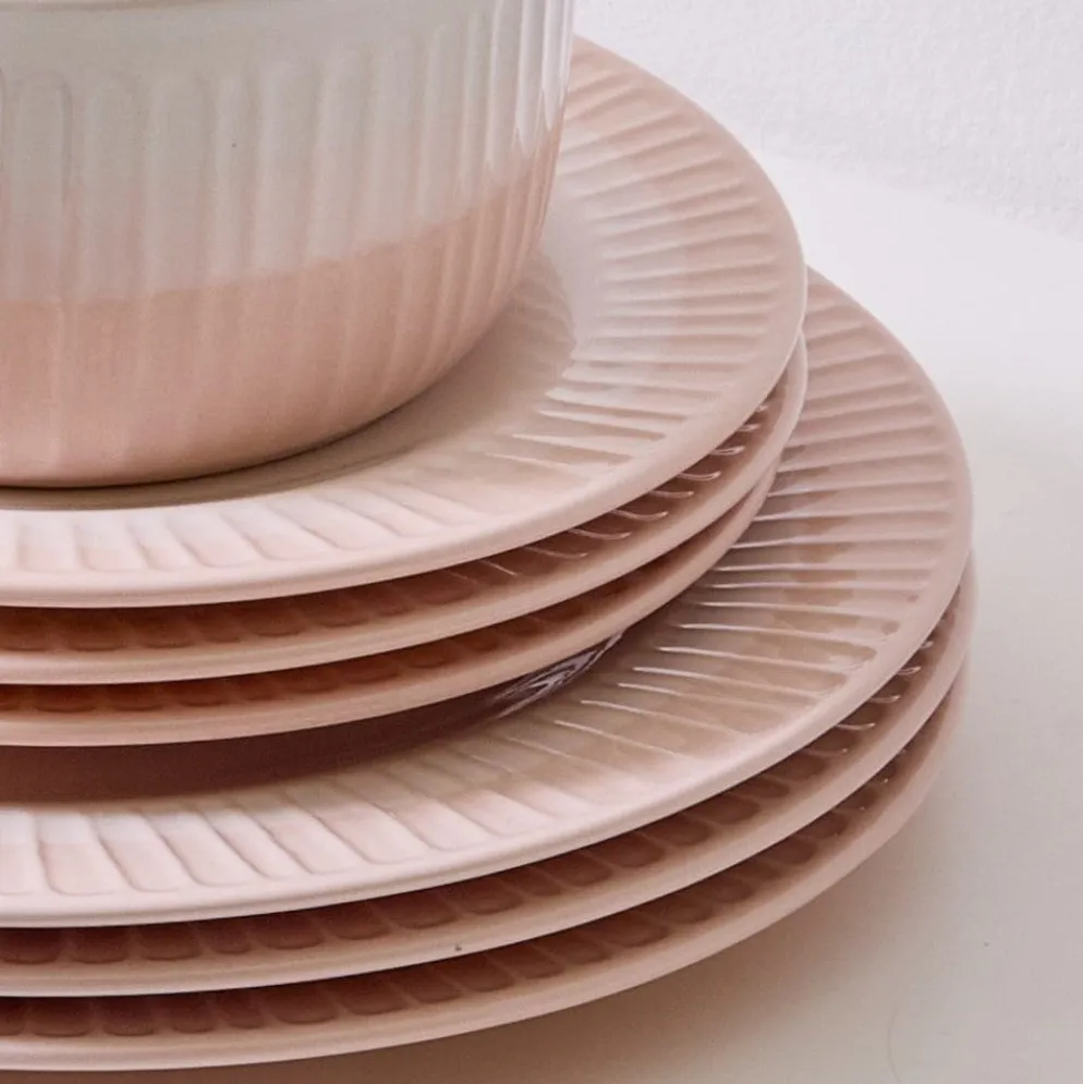 Darbie Angell Rising Up Blush 12 Piece Dinnerware Set, Service for 4