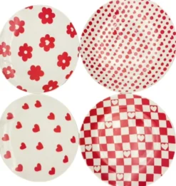 Darbie Angell Sweetheart Set of 4 Dessert Plates