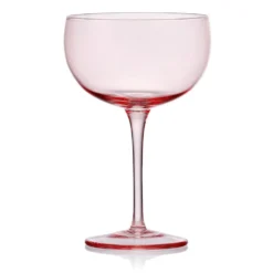 Darbie Angell Vibrance Blush Set of 4 Coupe Cocktail Glasses