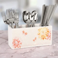 Dolly Parton Mosaic Flower Utensil Flatware Caddy