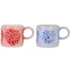 Dolly Parton Mosaic Set of 2 Figural Mugs