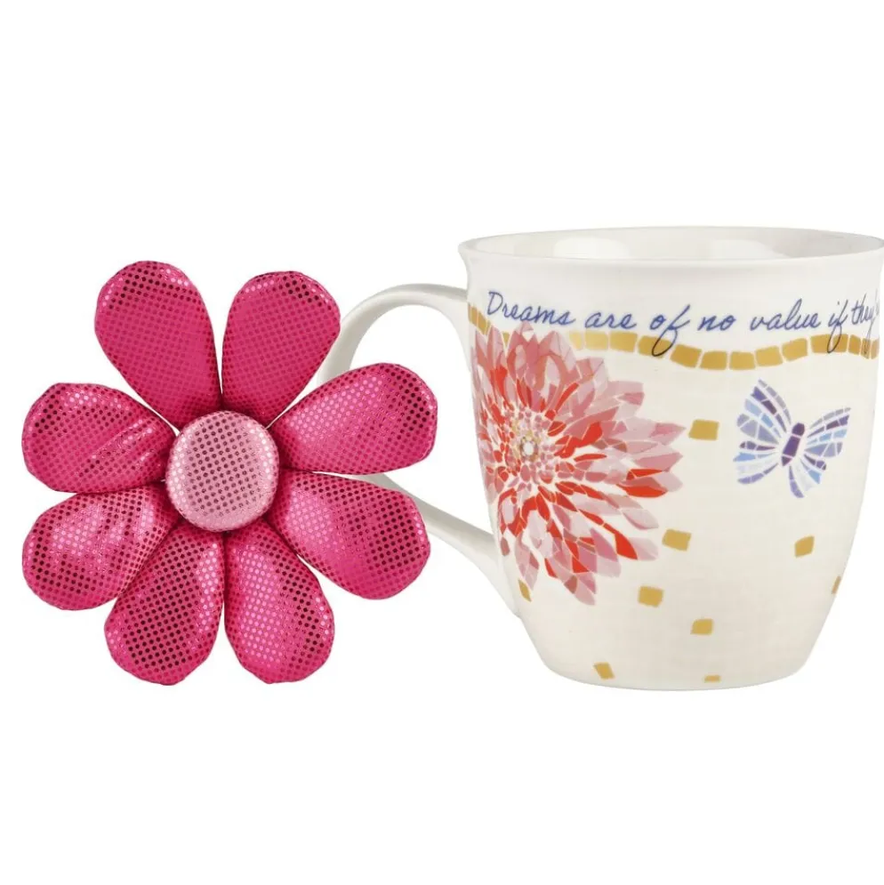 Dolly Parton Mosaic Set of 2 Mugs with Ornaments