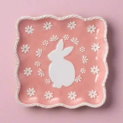 Easter Bunny Square Plate