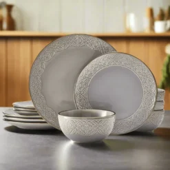 Emma 12 Piece Dinnerware Set, Service for 4