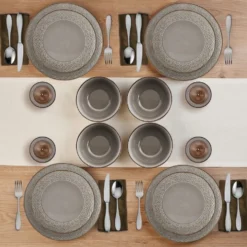 Emma 12 Piece Dinnerware Set, Service for 4