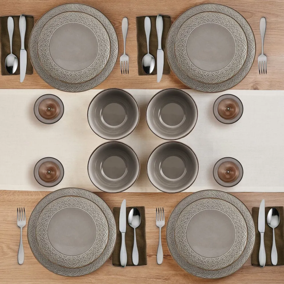 Emma 12 Piece Dinnerware Set, Service for 4
