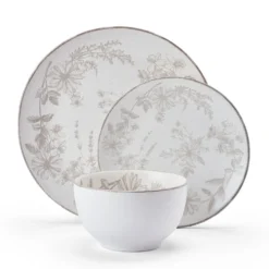 Enchanted Bloom 12 Piece Dinnerware Set, Service for 4