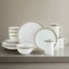 Ezra Taupe 16 Piece Dinnerware Set, Service for 4