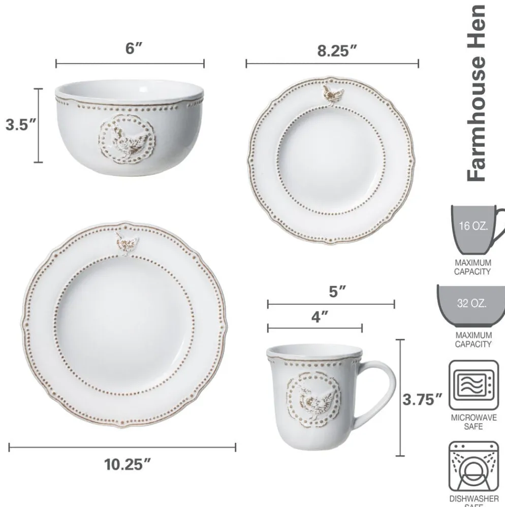Farmhouse Hen Dinnerware Set
