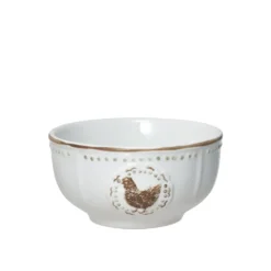 Farmhouse Hen Set of 4 Fruit Bowls