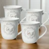 Farmhouse Hen Set of 4 Mugs