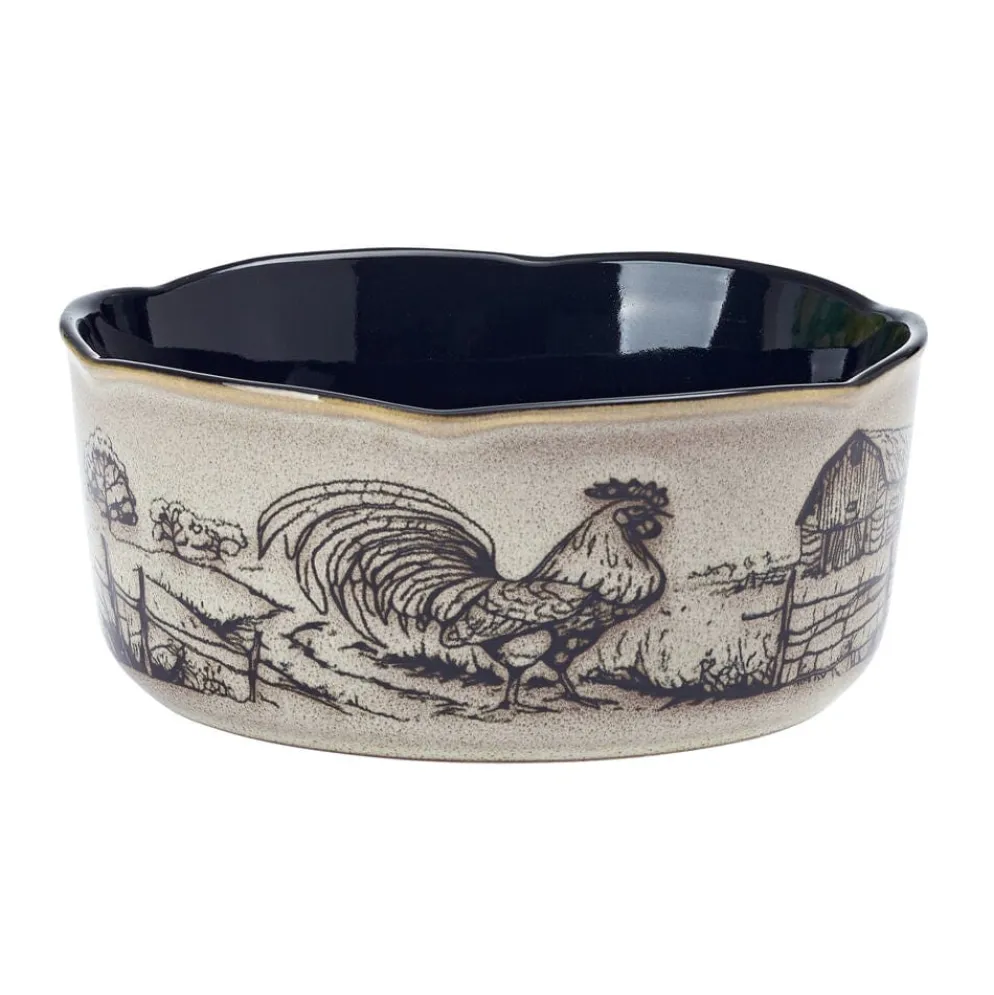 Farmyard Rooster 12 Piece Dinnerware Set, Service for 4