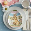 Filigree® Flowers Bunny Egg Plate