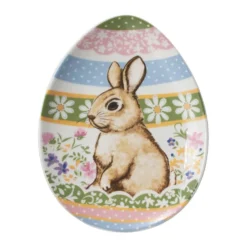 Filigree® Flowers Bunny Egg Plate
