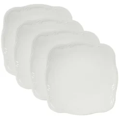 Filigree® Set of 4 Square Dinner Plates