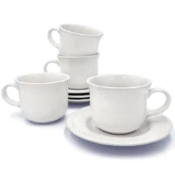 Filigree® Set of 4 Tea Cups and Saucers