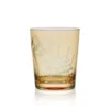 Fitz and Floyd Wildflower Double Old Fashioned Glasses Set of 4, Gold