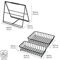 Flax 2 Tier Storage Basket