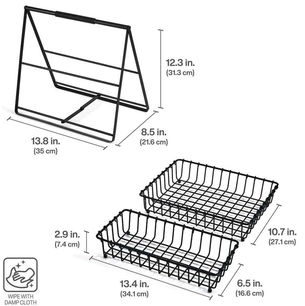 Flax 2 Tier Storage Basket