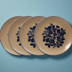 Folk Art® Set of 4 Dinner Plates