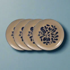 Folk Art® Set of 4 Luncheon Plates
