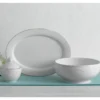 French Lace White Serve Bowl