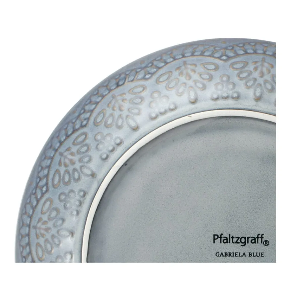Gabriela Blue 16 Piece Dinnerware Set, Service for 4