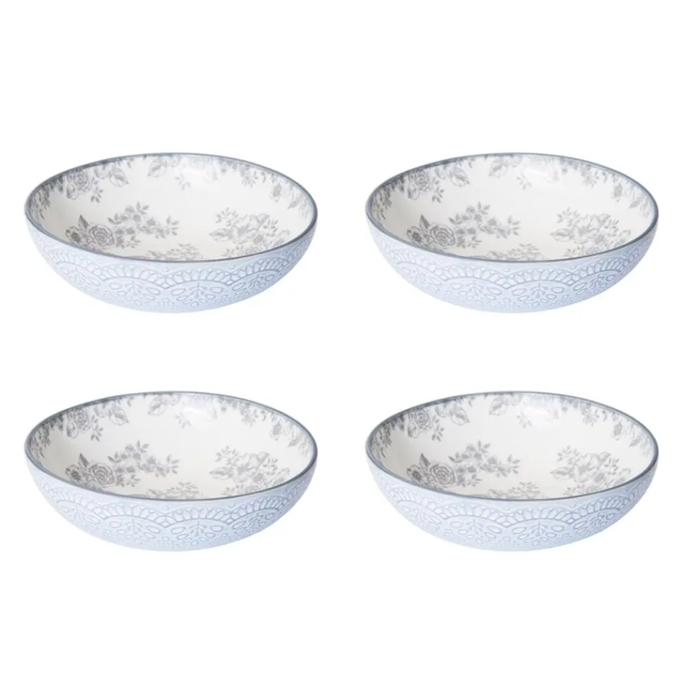 Gabriela Gray 16 Piece Dinnerware Set, Service for 4