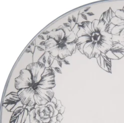 Gabriela Gray 16 Piece Dinnerware Set, Service for 4