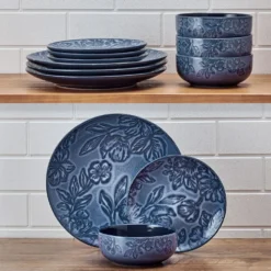 Garden Elegance 12 Piece Dinnerware Set, Service for 4