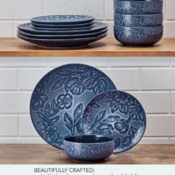 Garden Elegance 12 Piece Dinnerware Set, Service for 4