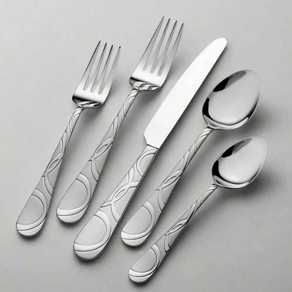 Garland Frost 53 Piece Flatware Set, Service for 8